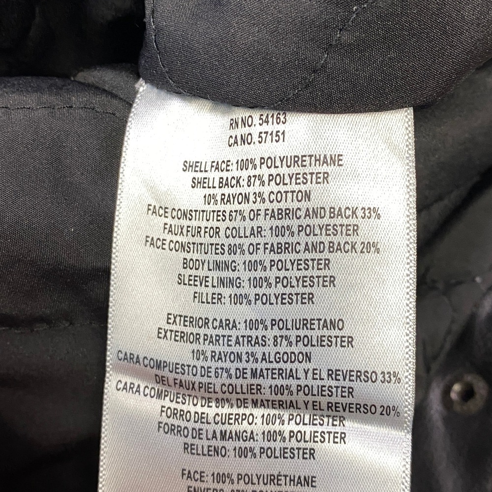 Levi's Trucker Jacket Mens L Sherpa Faux Leather Heritage Workwear Black Bomber - Picture 10 of 13